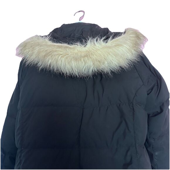 LL Bean Women’s Black Down Insulated Parka Puffer Ultrawarm Jacket M - Picture 8 of 11